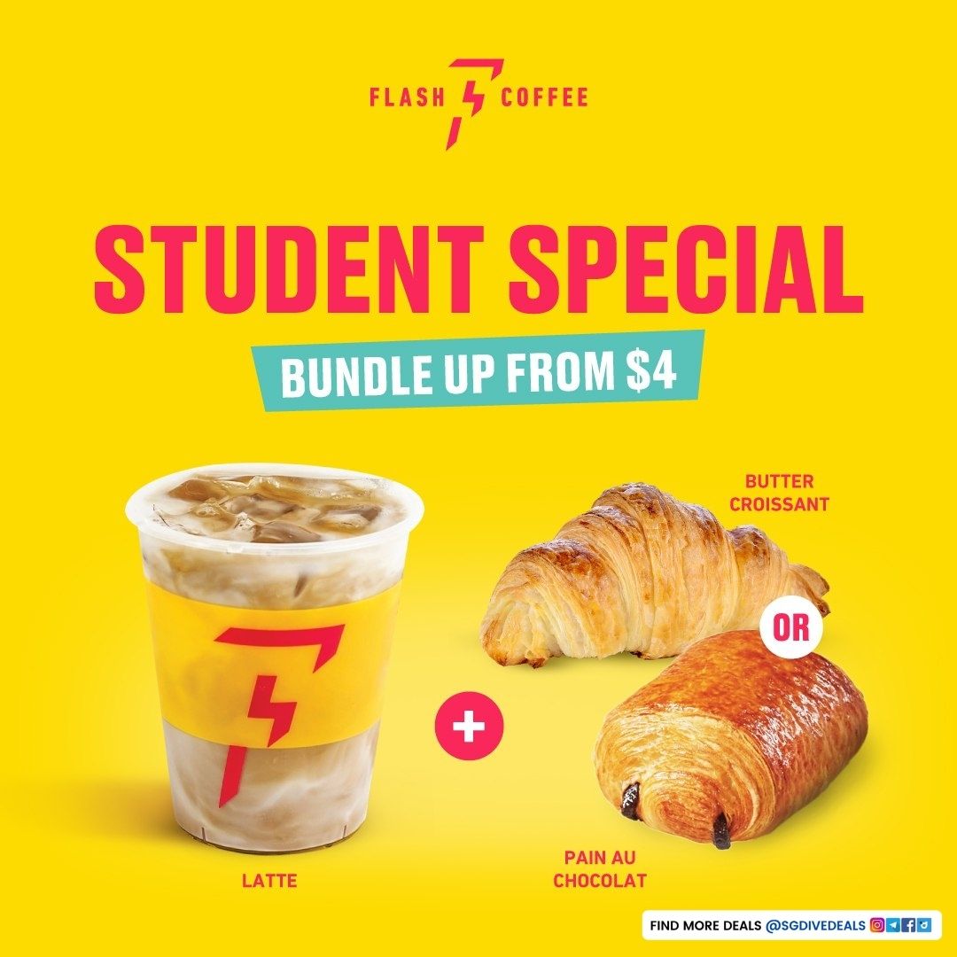Flash Coffee,Student Special - Bundle Up from $4