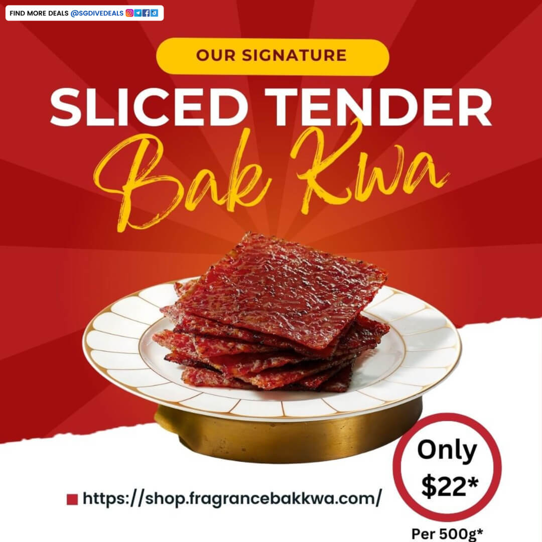 Fragrance Bakkwa,Get Sliced Tender Ba Kwa at only $22