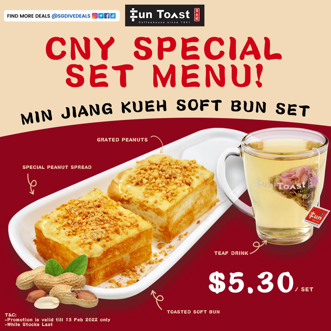 Fun Toast,CNY new Min Jiang Kueh Soft Bun Set