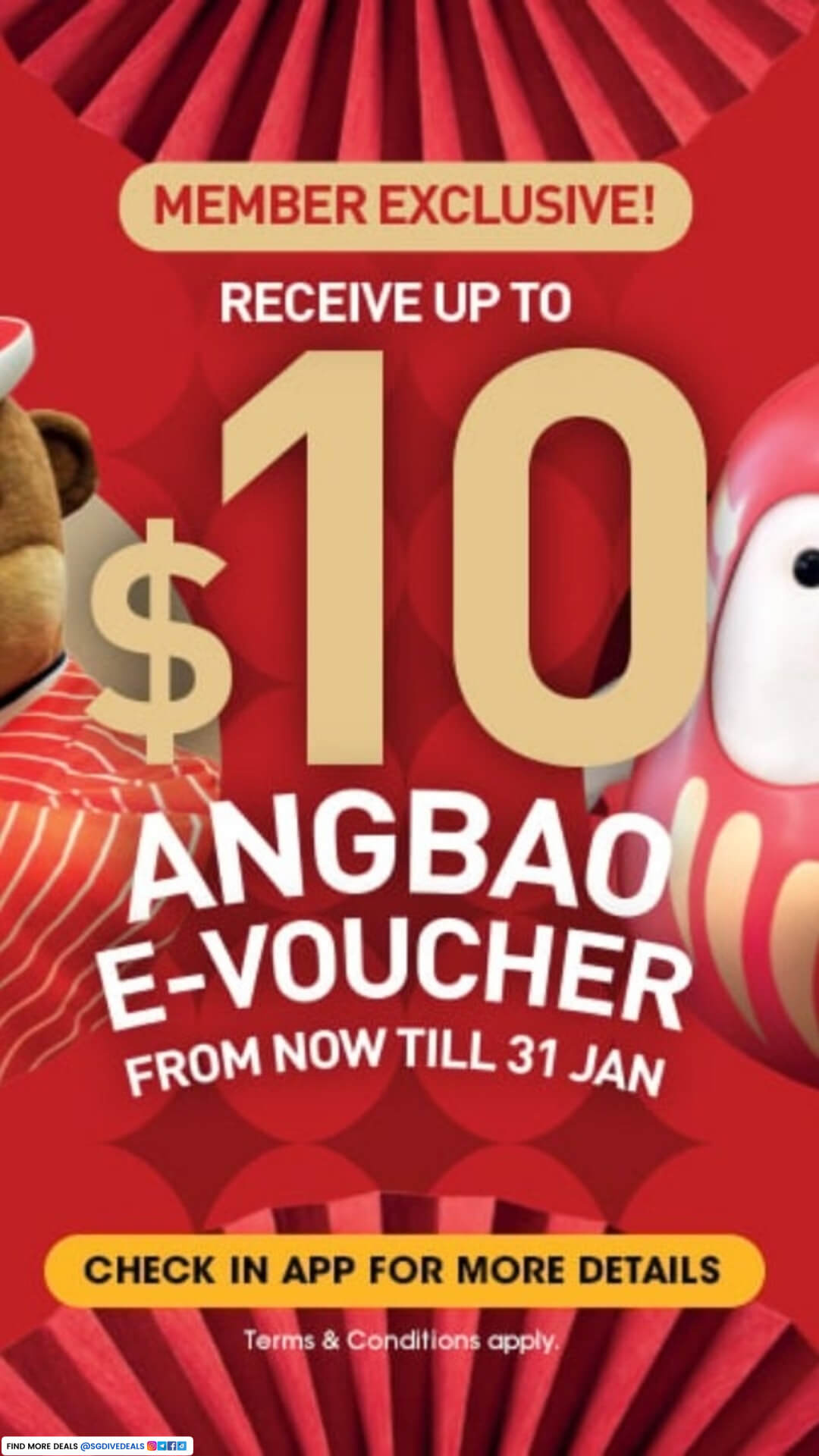 Genki Sushi,Receive up to $10 Angbao e- voucher
