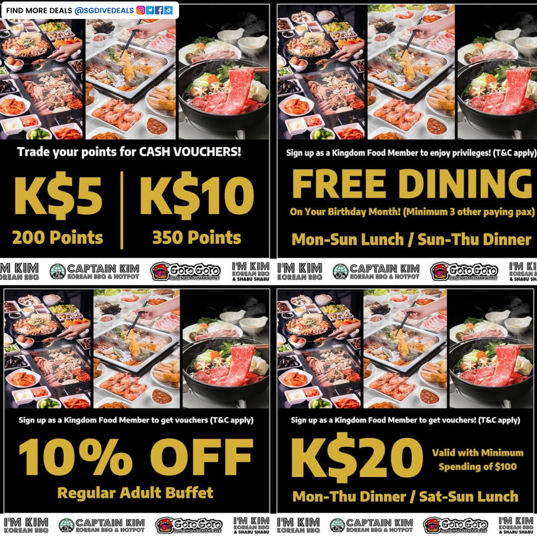 GoroGoro Steamboat & Korean Buffet,10% off for regular adult buffet