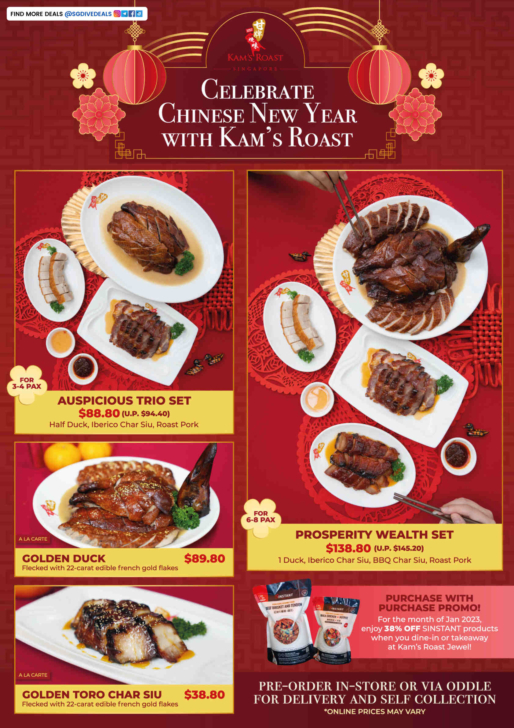 Kam's Roast,Try Auspicious Set & Prosperity Wealth Set