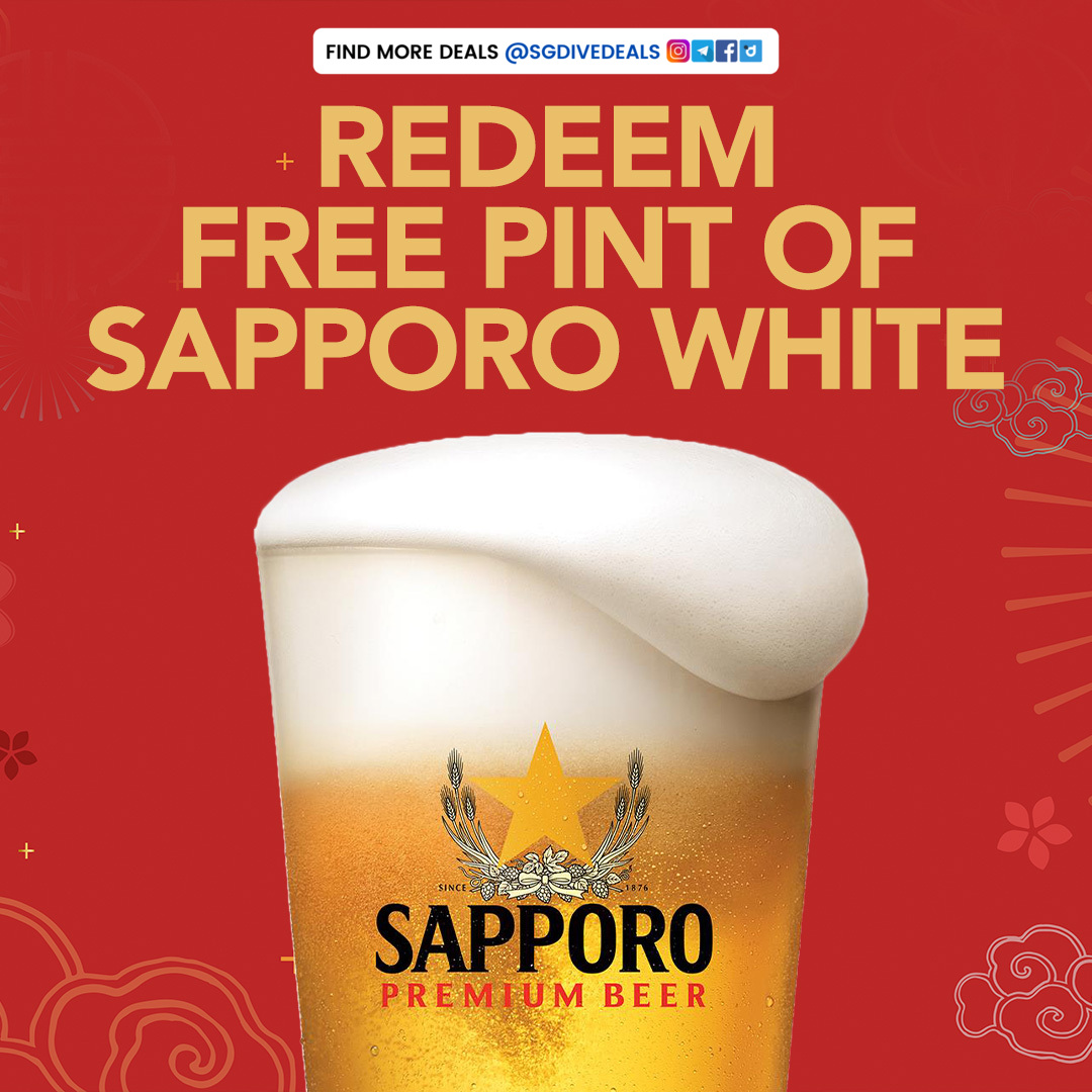 LECOQ,Free pint of Sapporo White this CNY