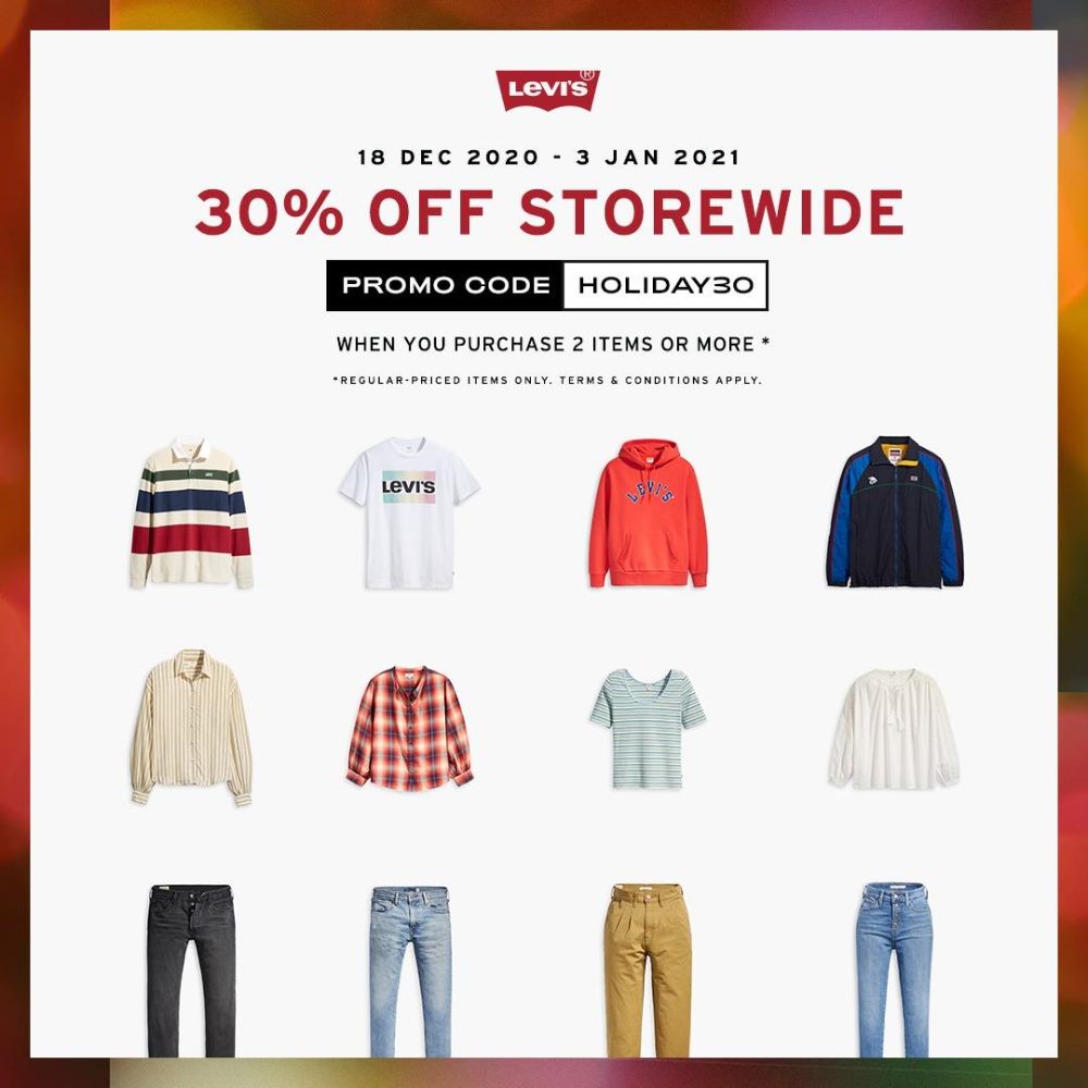 Levi's,30% off storewide with 2 items or more!