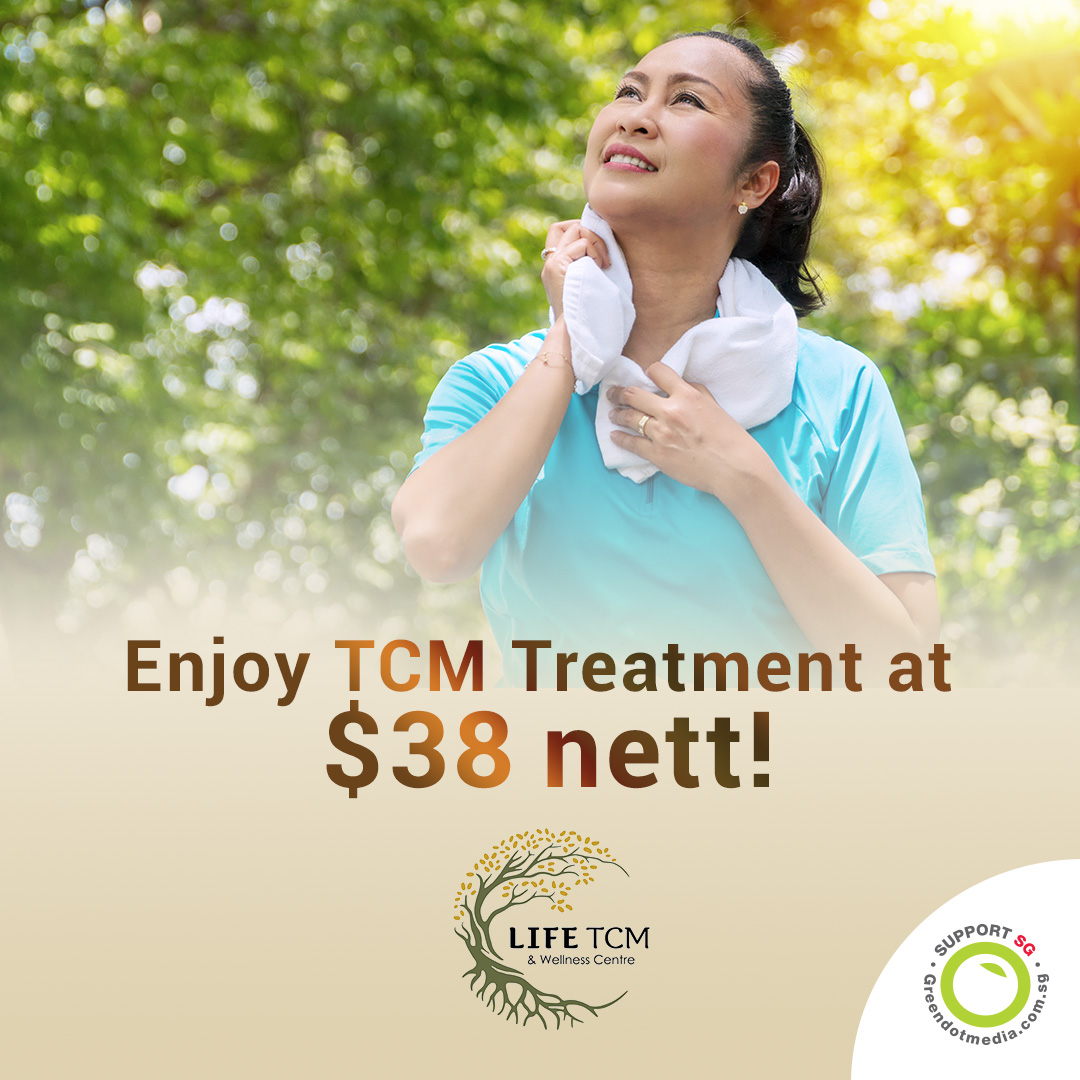 LifeTCM,Choice of one TCM treatment at $38 nett