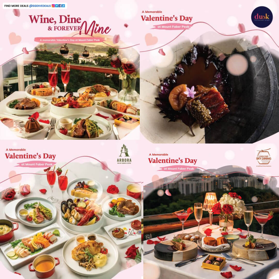 Mount Faber Leisure Group,Enjoy 15% Off Valentine's Day menu