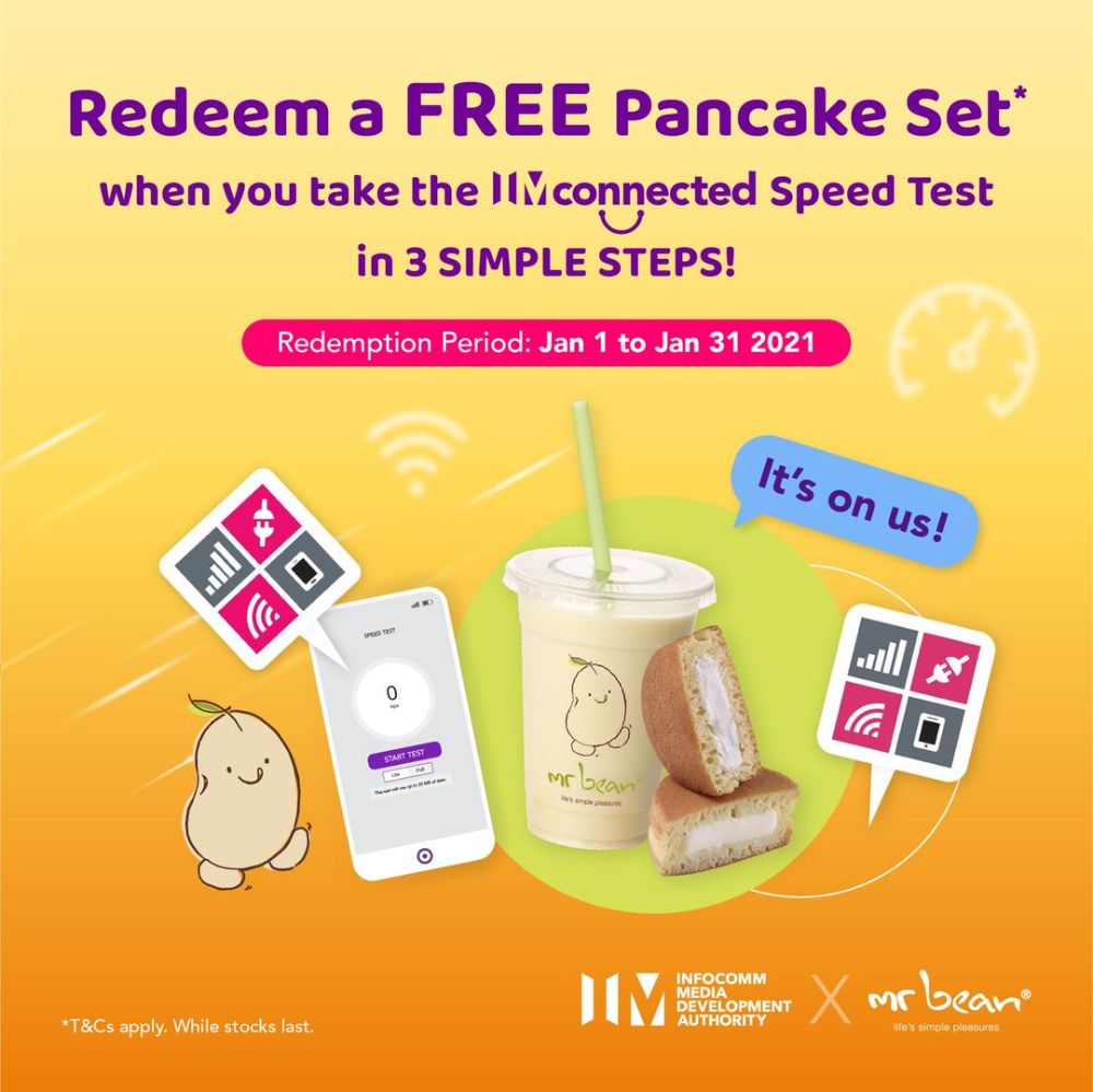Mr Bean,FREE pancake set with IMconnected app
