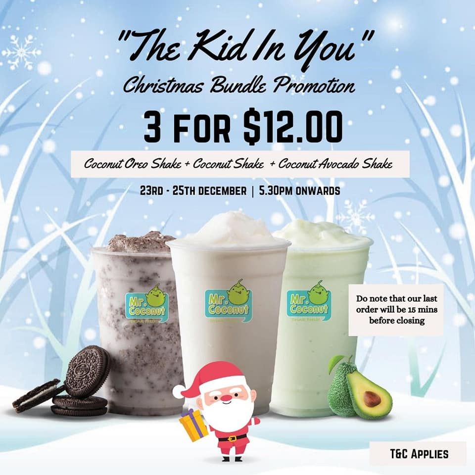 Download Mr Coconut Christmas Bundle Promotion - 3 for $12 deal ...