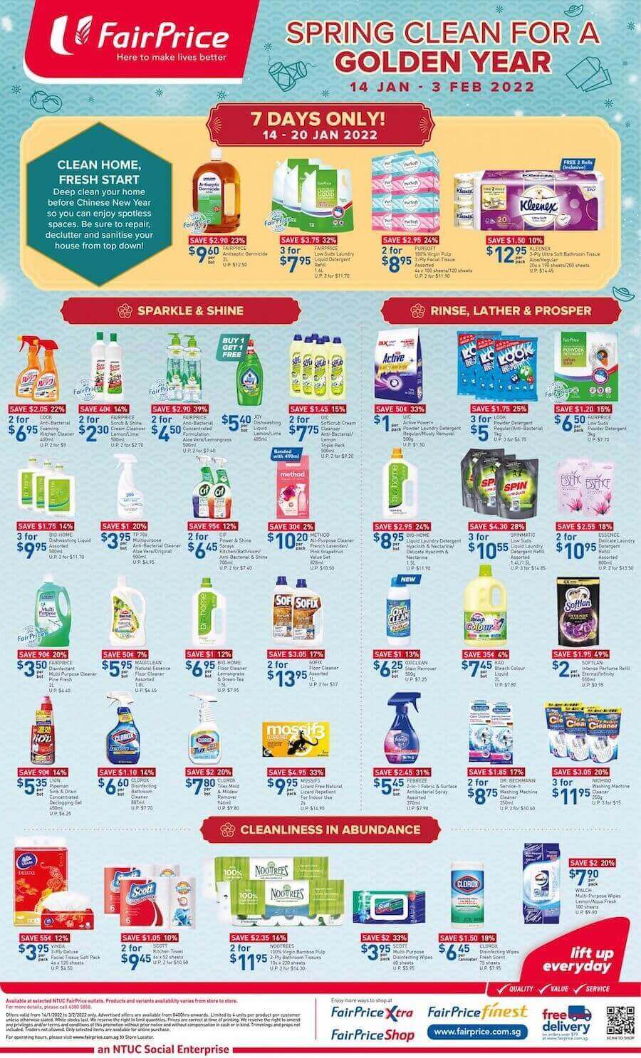 NTUC FairPrice,Spring clean for a golden year!