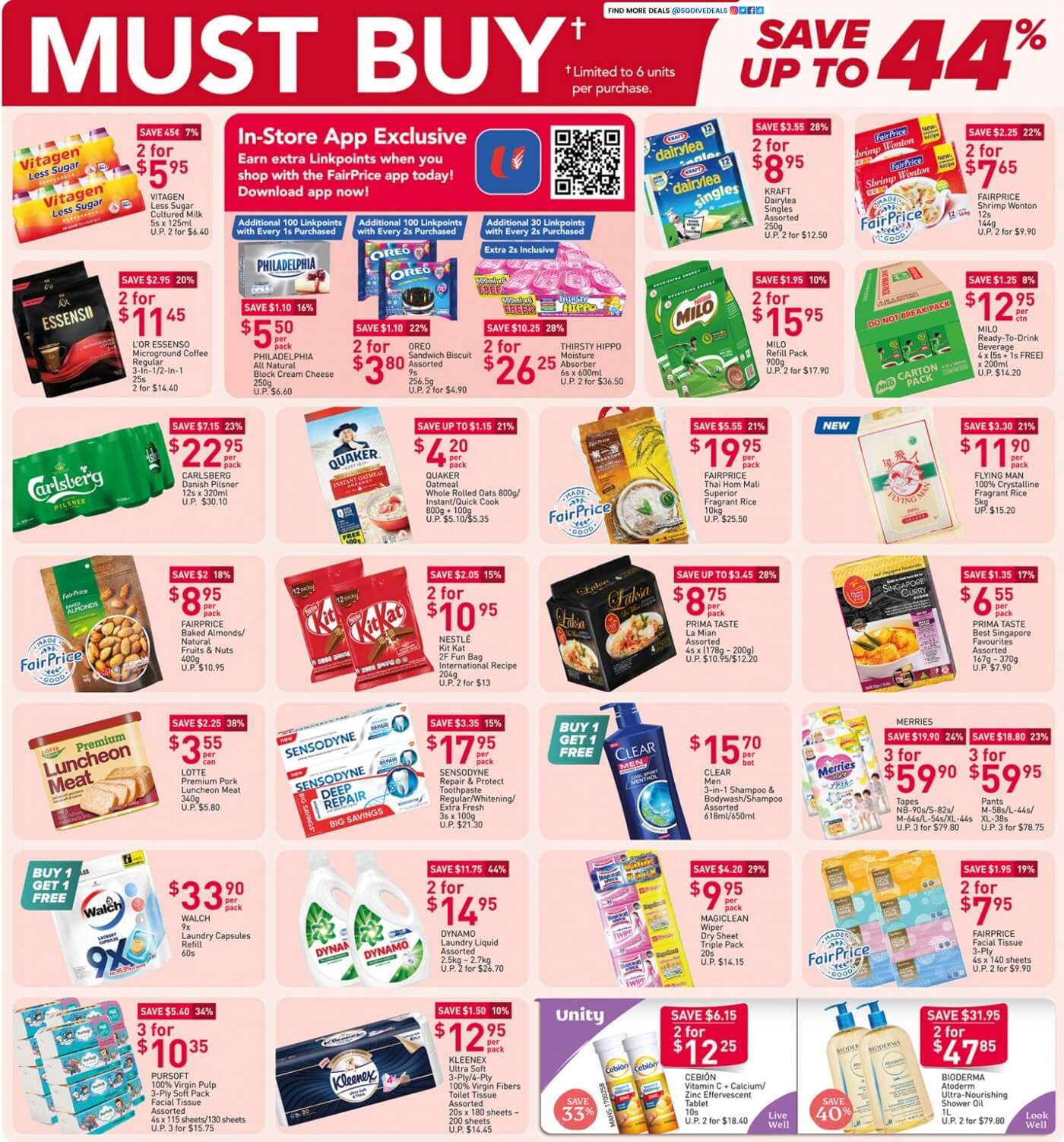 NTUC FairPrice,Weekly must buy save up to 44% off