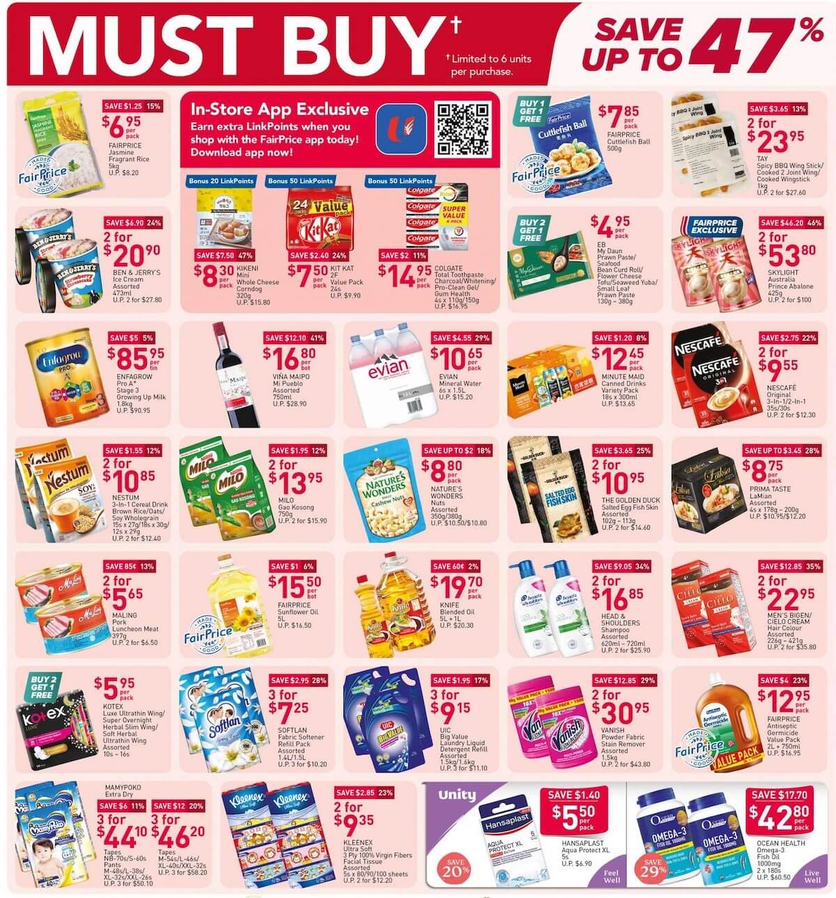 NTUC FairPrice,Weekly must buy save up to 47% off