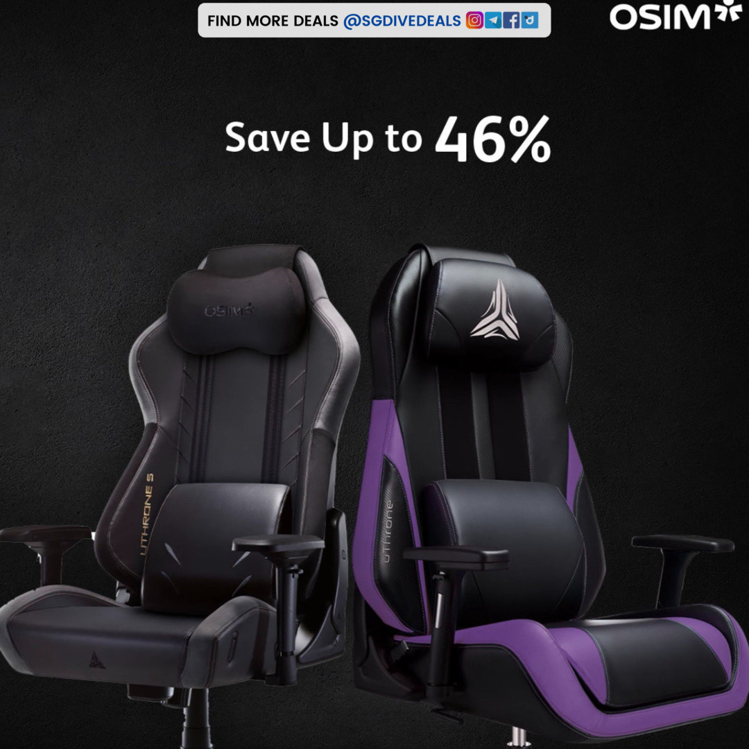 OSIM,46% off the OSIM Gaming Massage Chair series