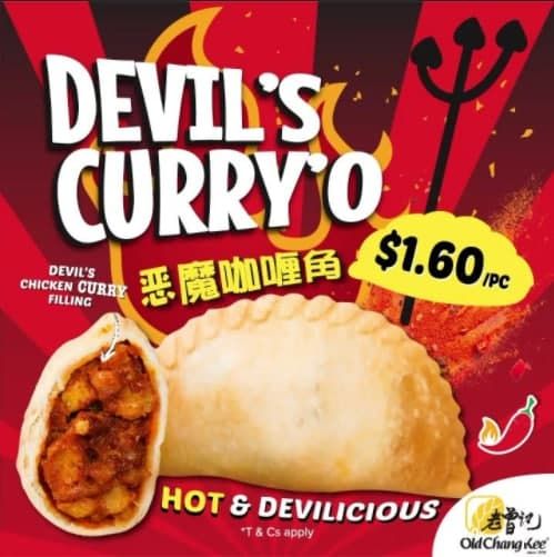 Old Chang Kee,$1.60 Devil's Curry'O Puff