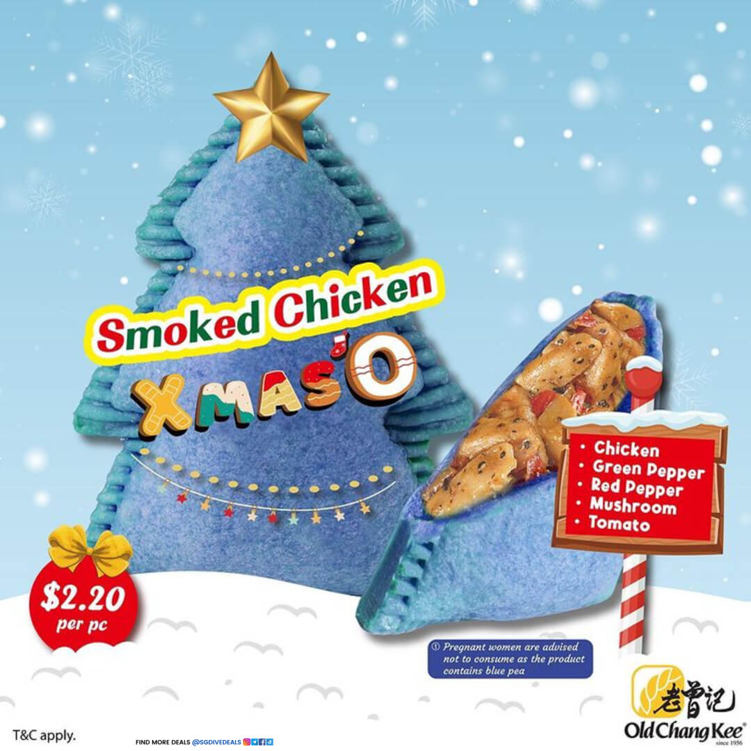 Old Chang Kee,Get Smoked Chicken Xmas at $2.20