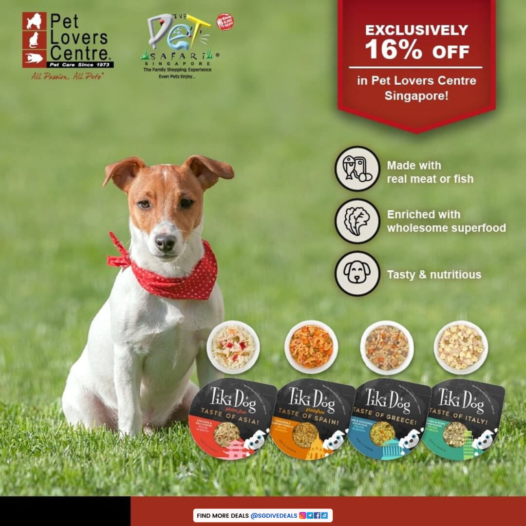 Pet Lovers Centre,Tiki Dog now get 16% Off