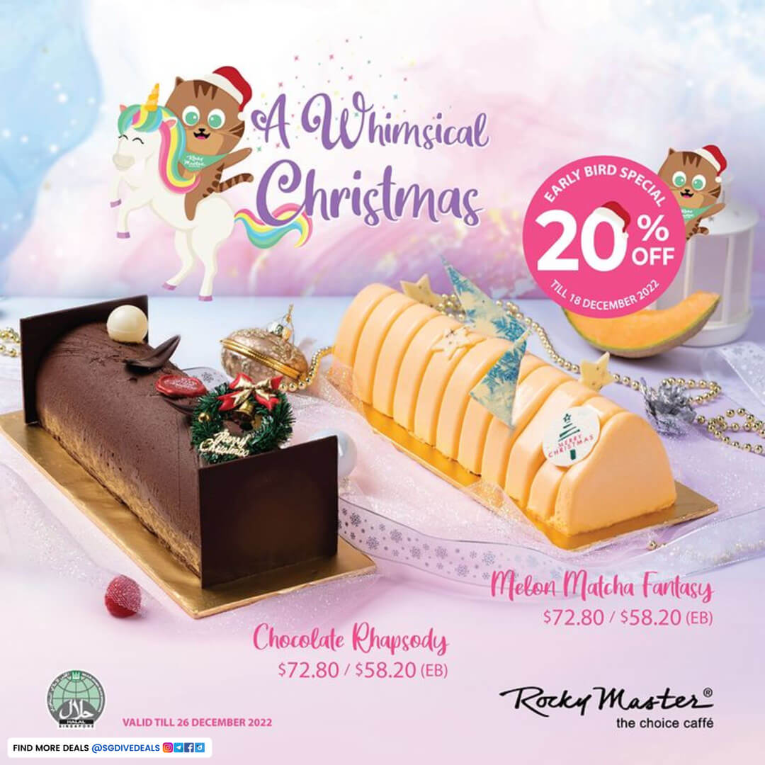 Rocky Master,Get 20% off for Christmas cake