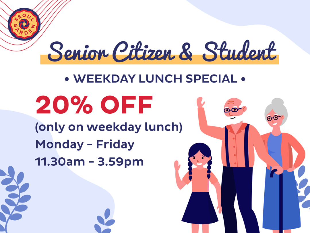 Seoul Garden,20% off Weekday Lunch Special