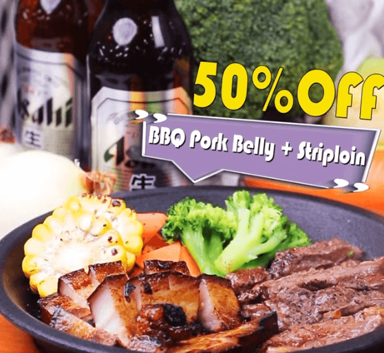 Seoul Yummy,50% off BBQ Pork Belly + Striploin