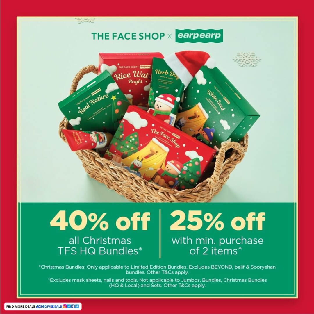THEFACESHOP,The Face Shop x Earpearp up to 40% Off