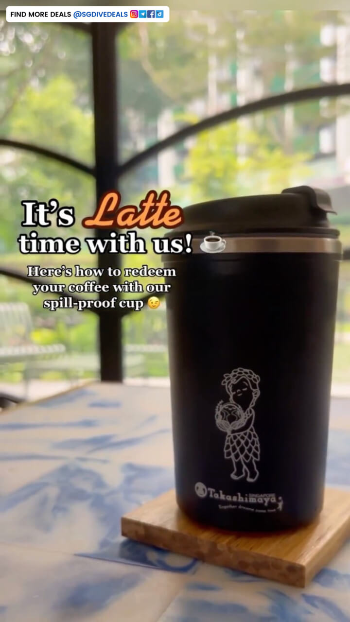 Takashimaya Department Store,Get a coffee limited edition spill-proof cup