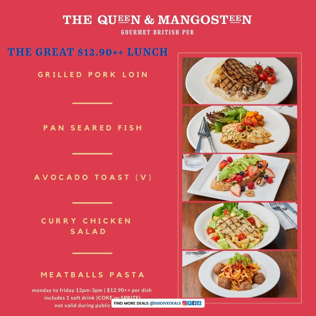 The Queen & Mangosteen,$12.90+ Lunch