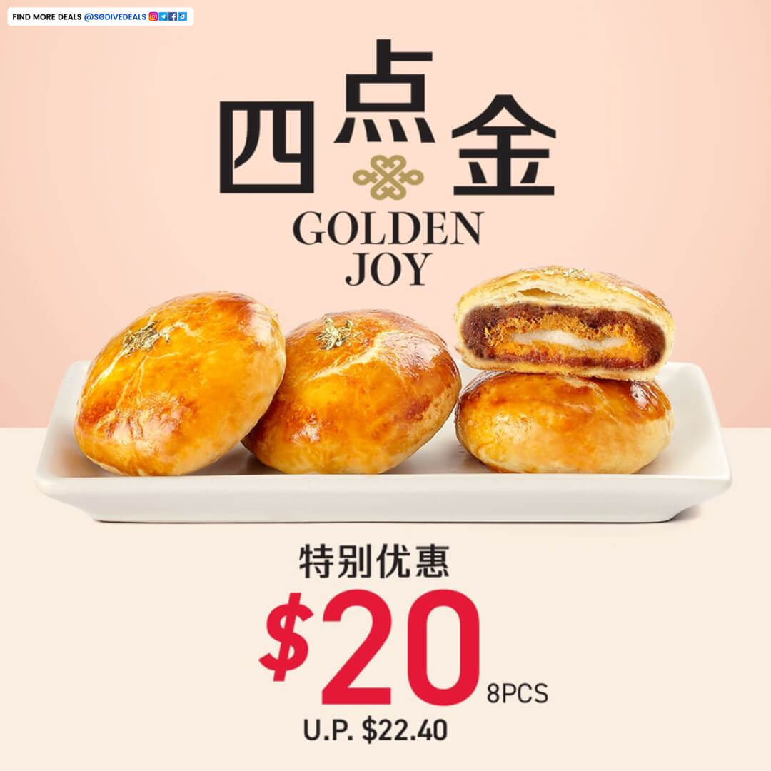 Thye Moh Chan,Try this Golden Joy of Mochi 8pcs at $20