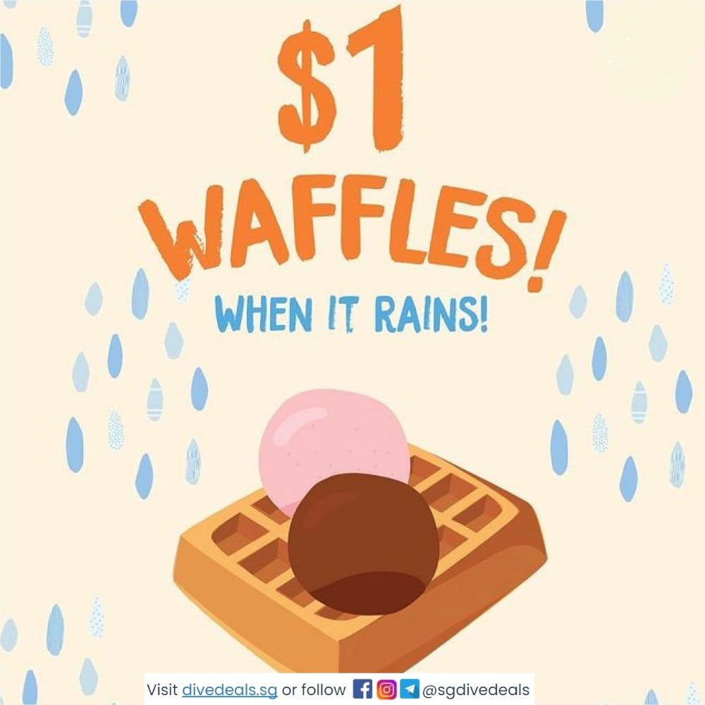 Udders Ice Cream,$1 Waffles (When It Rains)