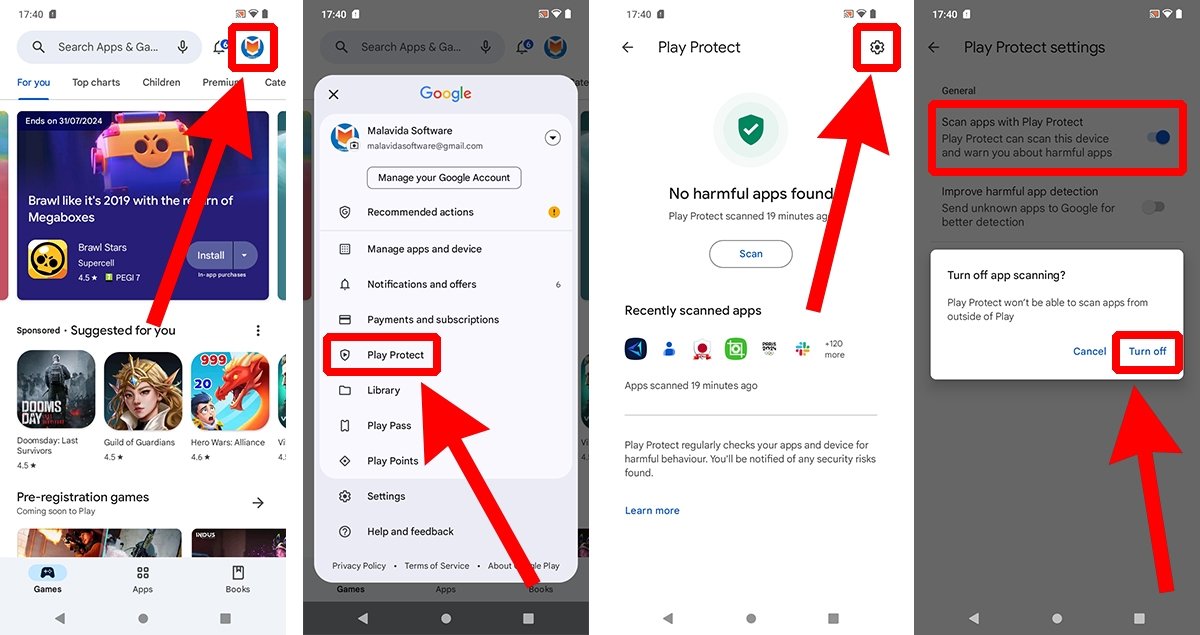 How to disable Google Play Protect to prevent it from scanning your apps