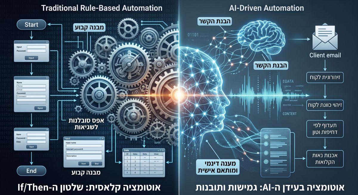 מחוקים נוקשים לקבלת החלטות חכמה: מהפכת האוטומציה בעידן ה-AI