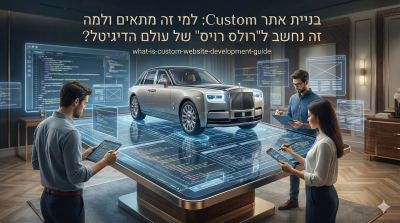 בניית אתר Custom: למי זה מתאים ולמה זה נחשב ל"רולס רויס" של עולם הדיגיטל?