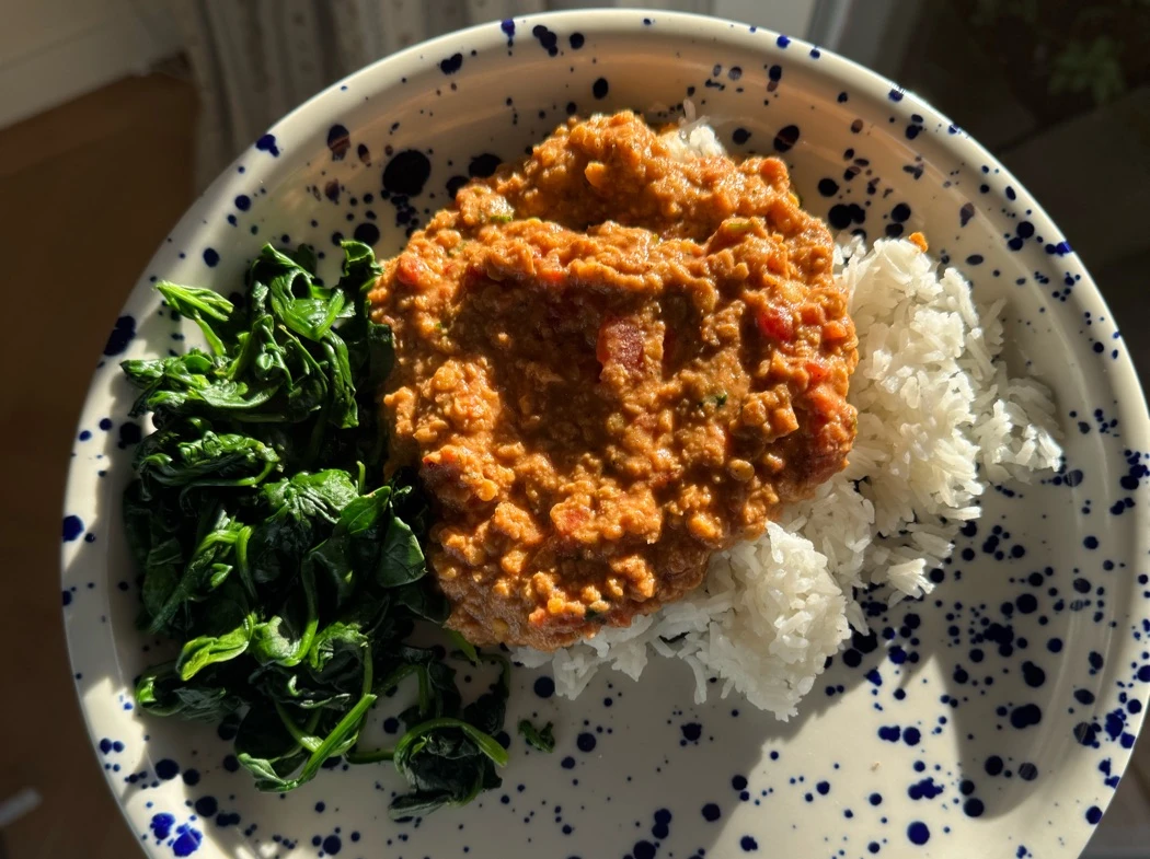 Low-impact Vegan Lentil dahl | Yvy