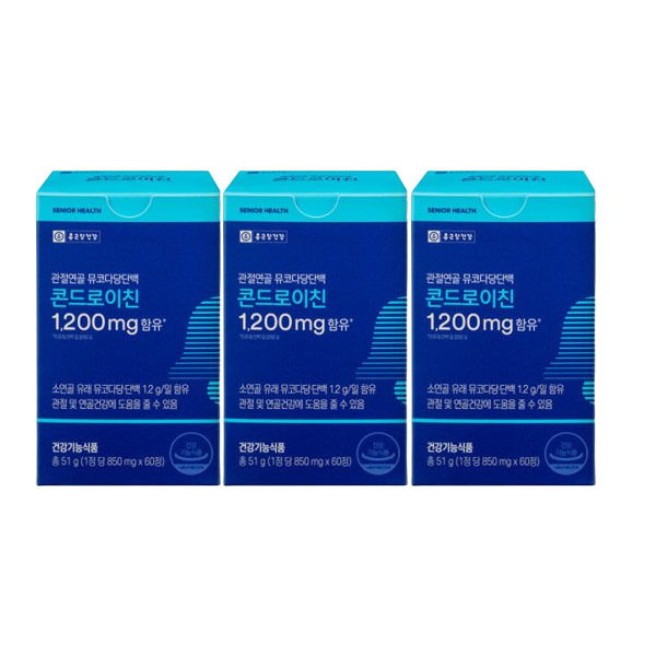 종근당건강 관절연골 뮤코다당단백 콘드로이친 1200mg