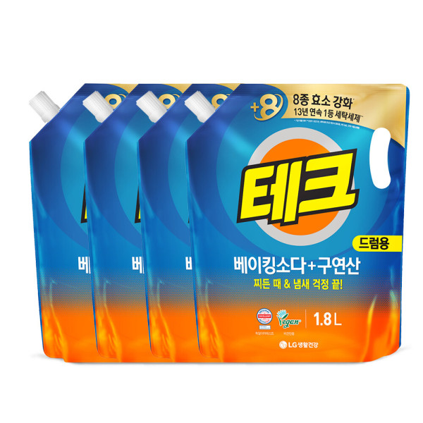 테크 베이킹구연산 액체세제 드럼 1.8L