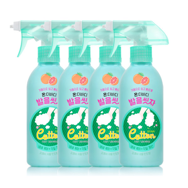 온더바디 발을씻자 코튼풋샴푸 385ml