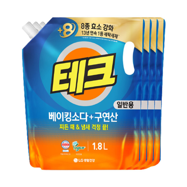 테크 베이킹구연산 액체세제 일반 리필