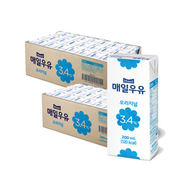 매일 멸균우유 오리지널 200ml