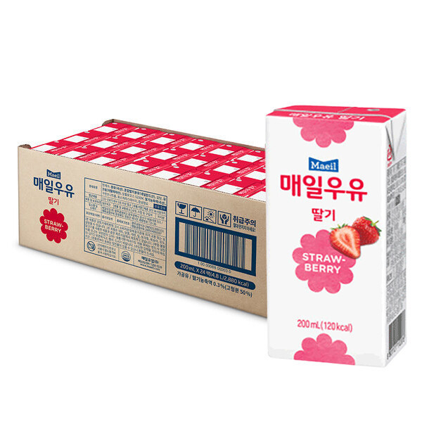 매일우유 딸기 멸균 200ml