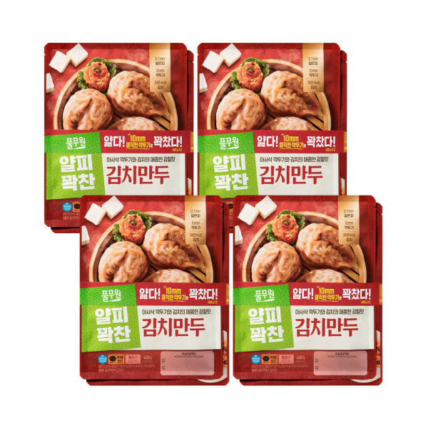 풀무원 얇은피꽉찬속 김치만두 400g