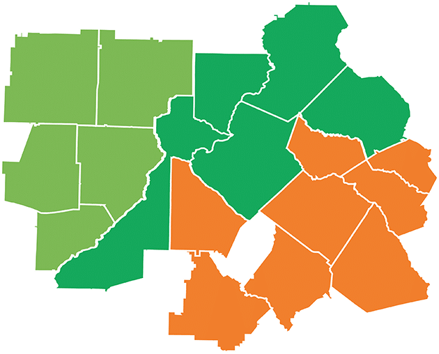 Service area map