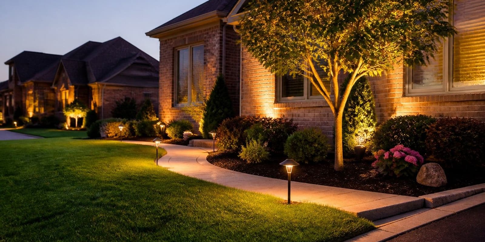 Home service outdoor lighting