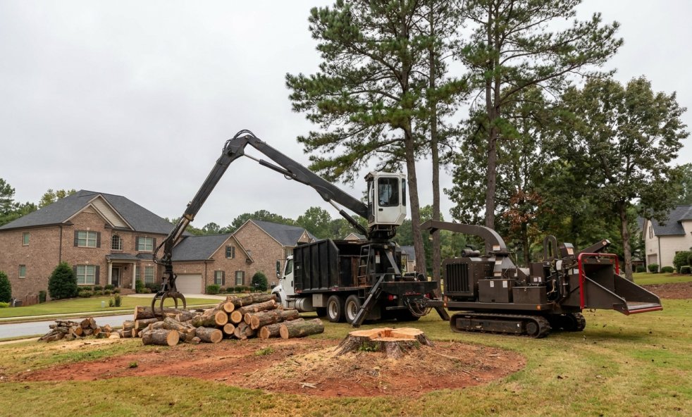 All-Pro Tree Service tree service work