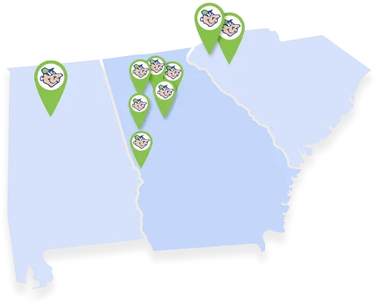 Service area map