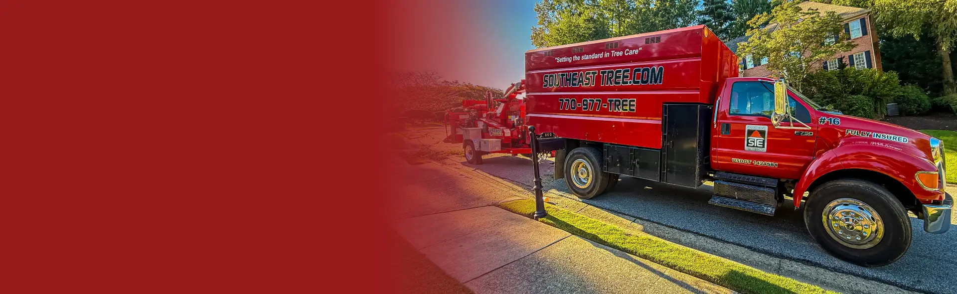 Tree truck footer banner