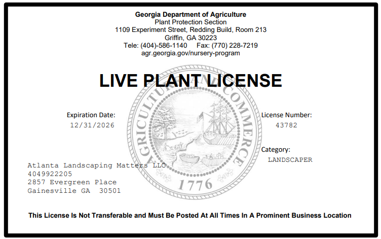 Licensed by the georgia of orig