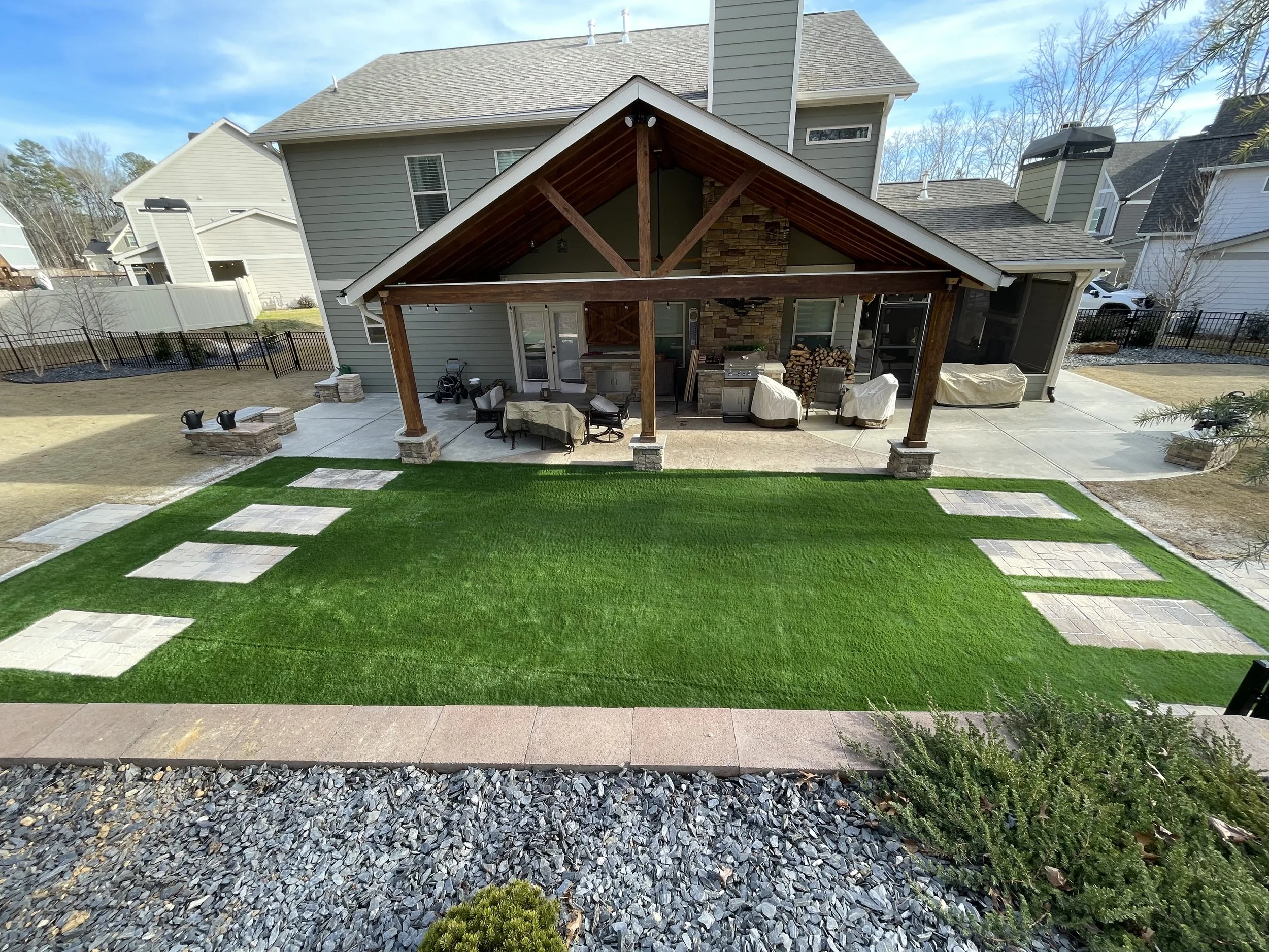 Artifcial+turf cornhole+setup