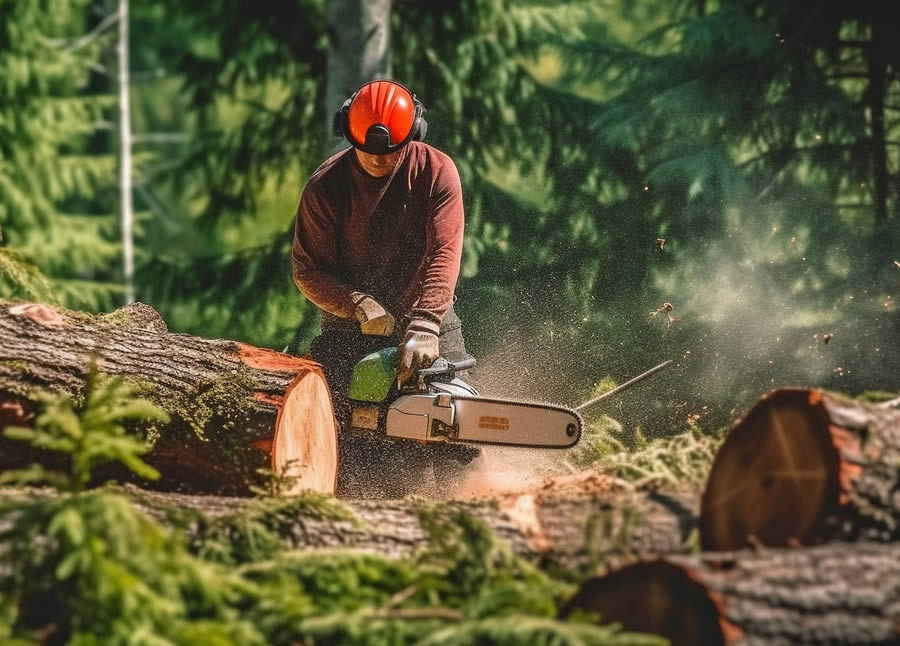 Jays Trees and Gutters LLC tree service work