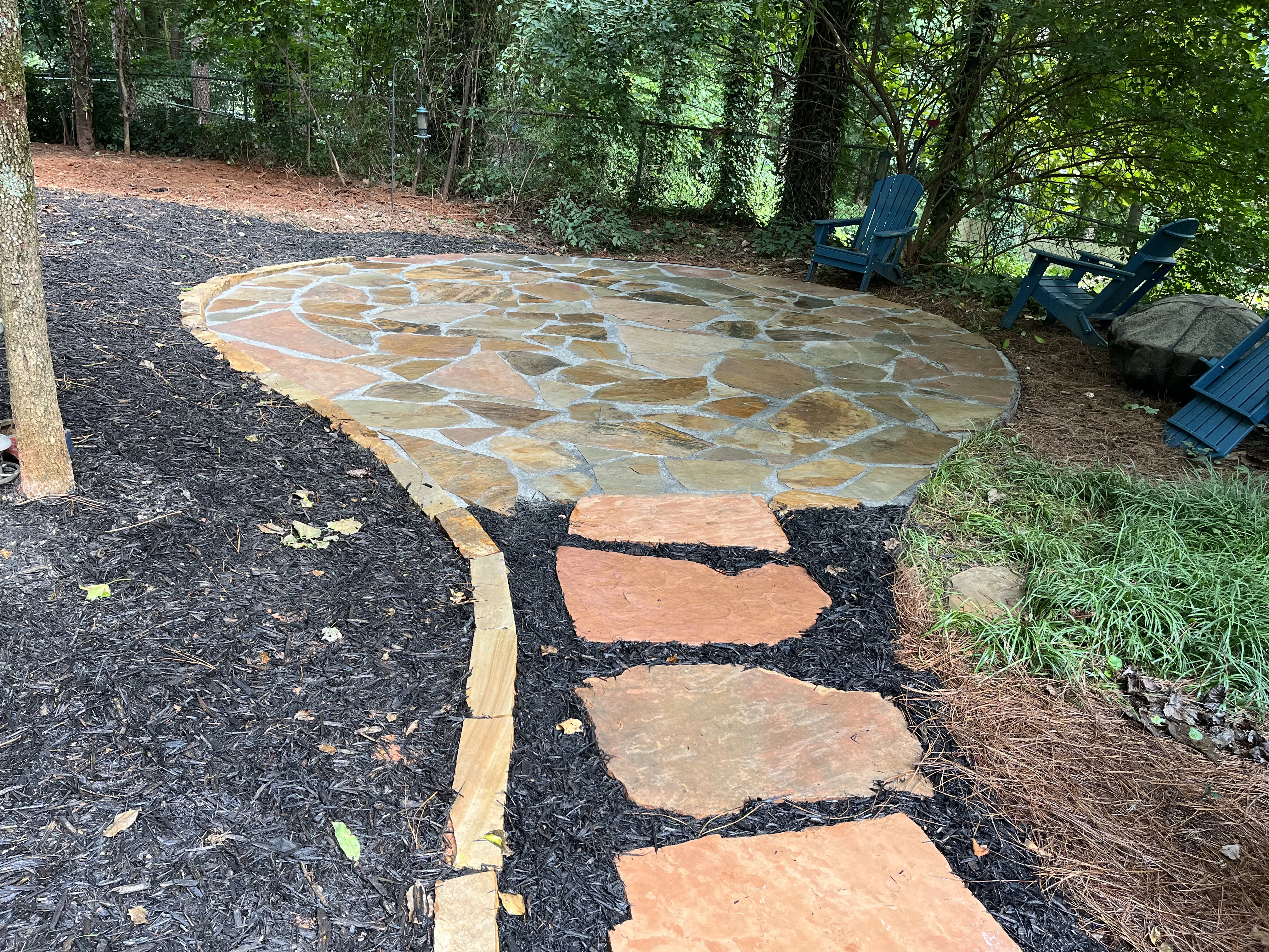 Outdoor Landscape Transformation tree service work