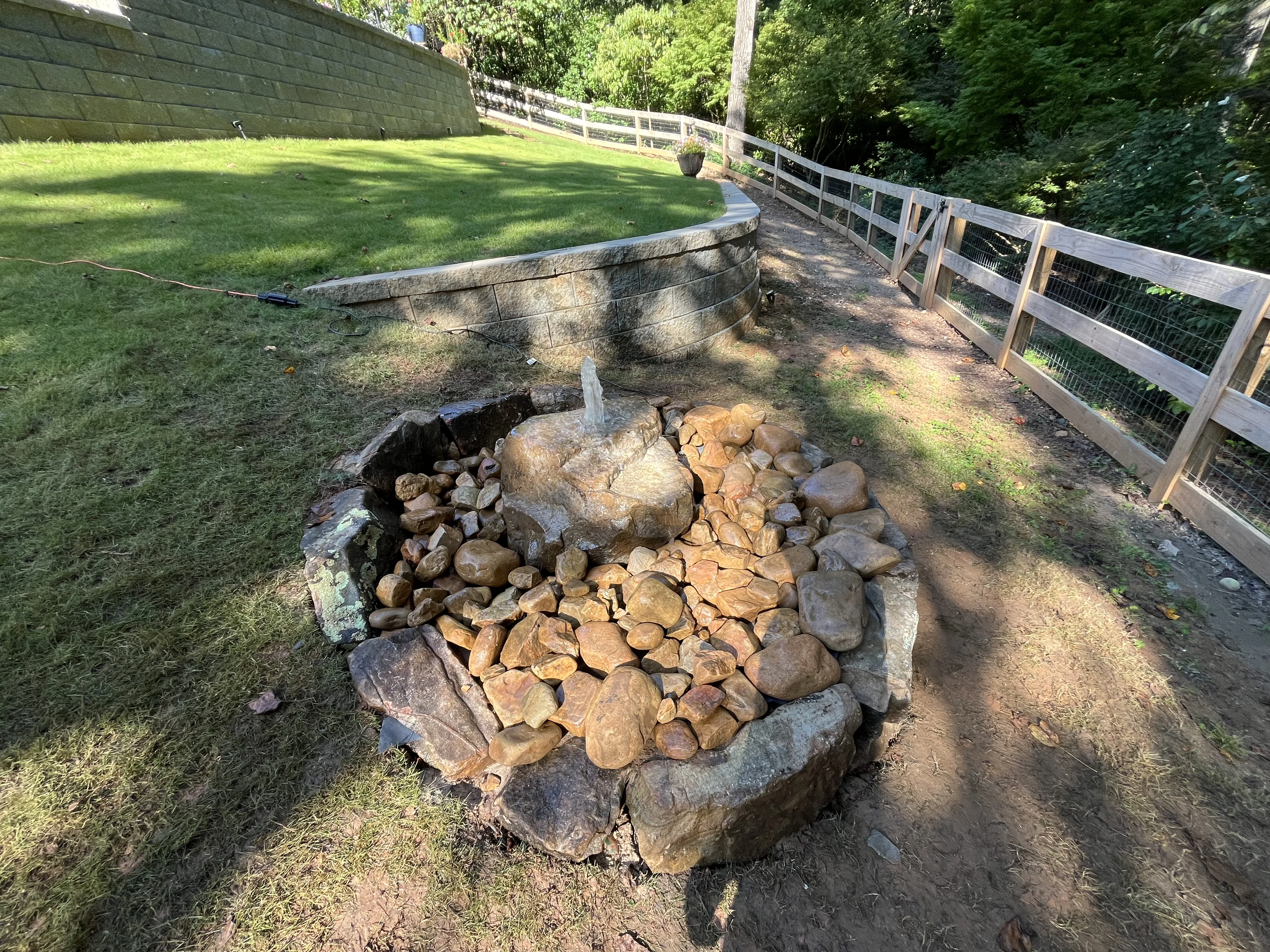 Outdoor Landscape Transformation tree service work