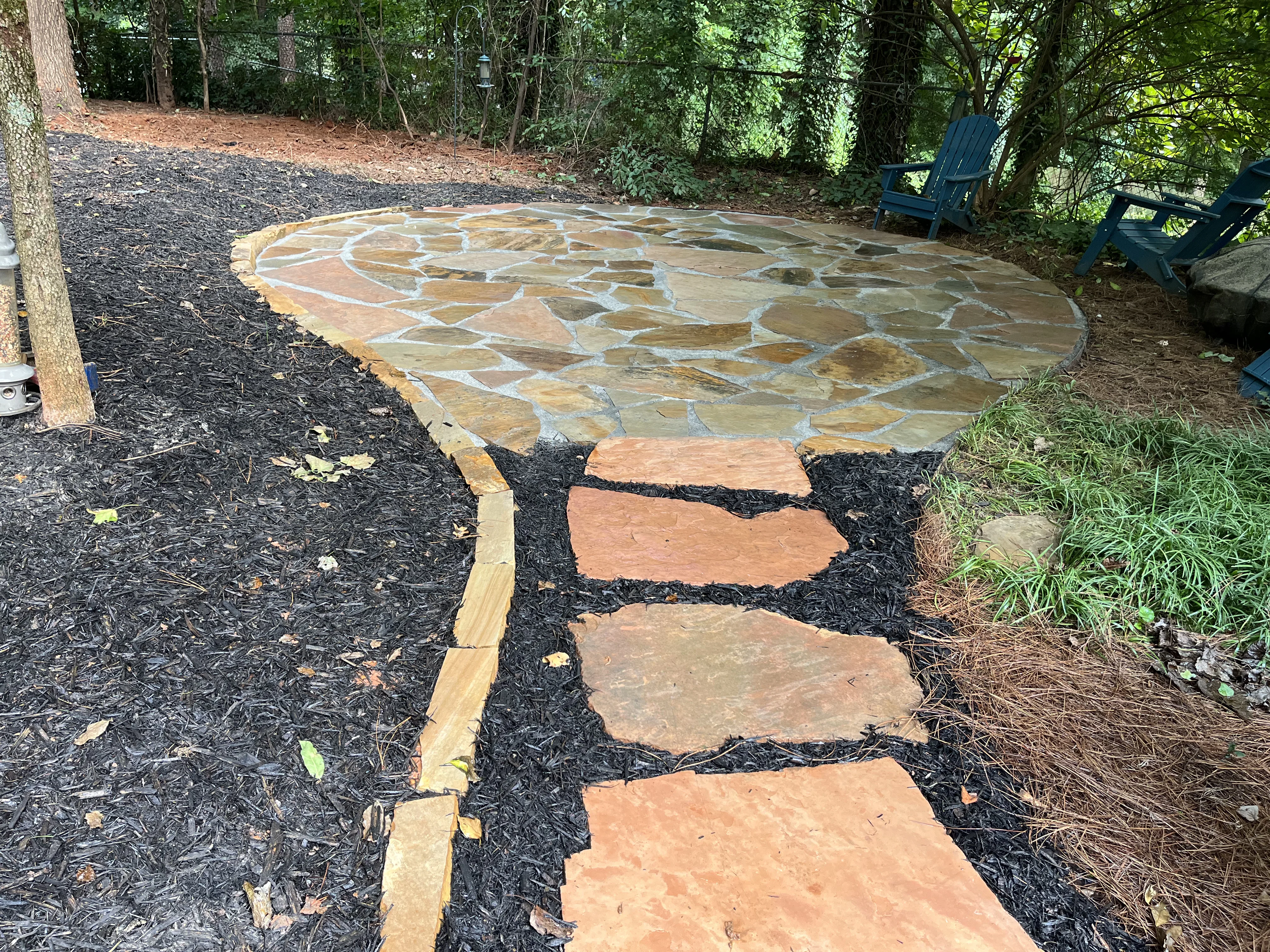 Outdoor Landscape Transformation tree service work