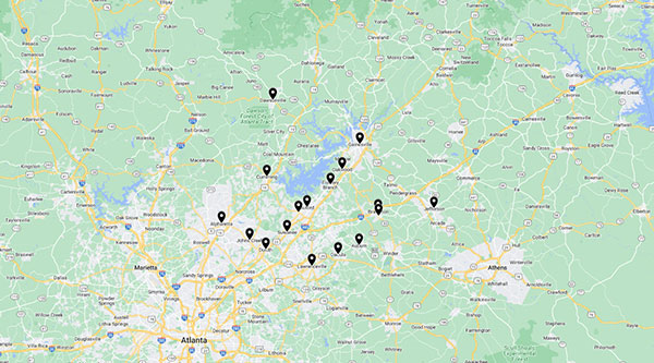 Clean Freaks LLC Pressure Washing Service Area Map